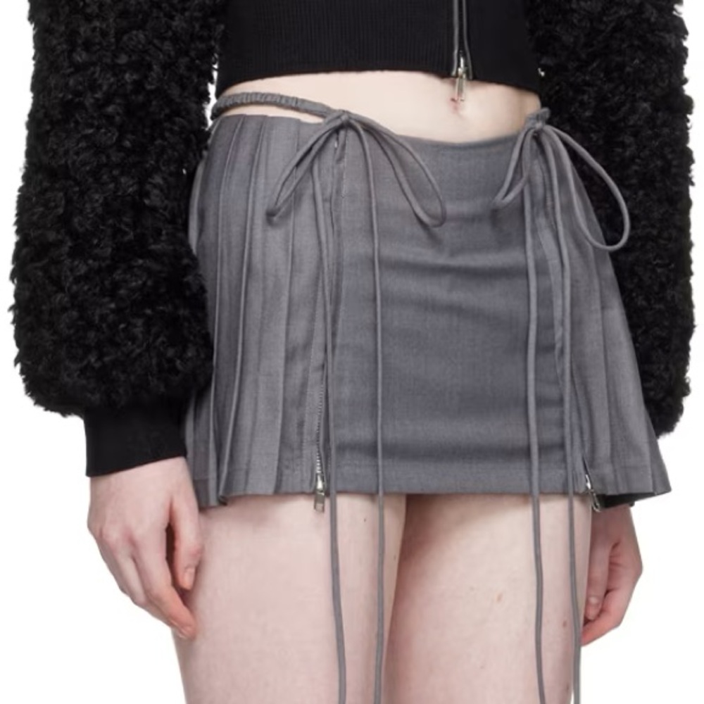 NWT - Gray Low-Waist Miniskirt